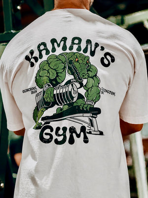 KAMAN'S GYM CREAM OVERSIZED TEE