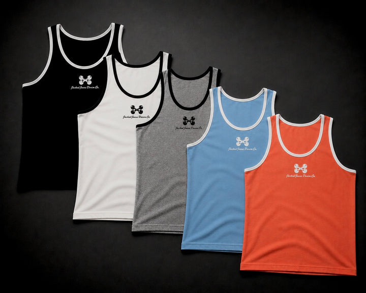 5 PACK CLASSIC RINGER RIBBED TANK (BUNDLE DEAL)