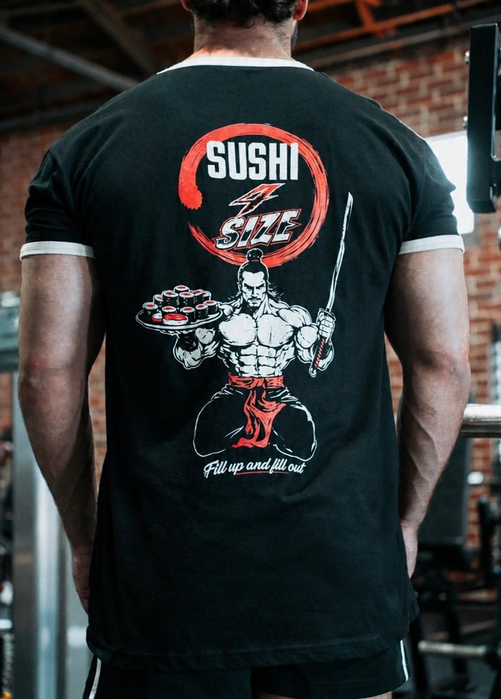 SUSHI 4 SIZE RINGER TEE (ATHLETIC FIT)