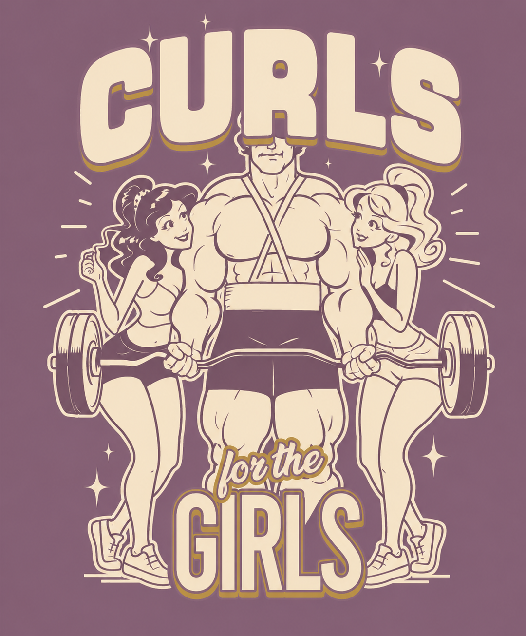 CURLS FOR THE GIRLS OVERSIZED TEE