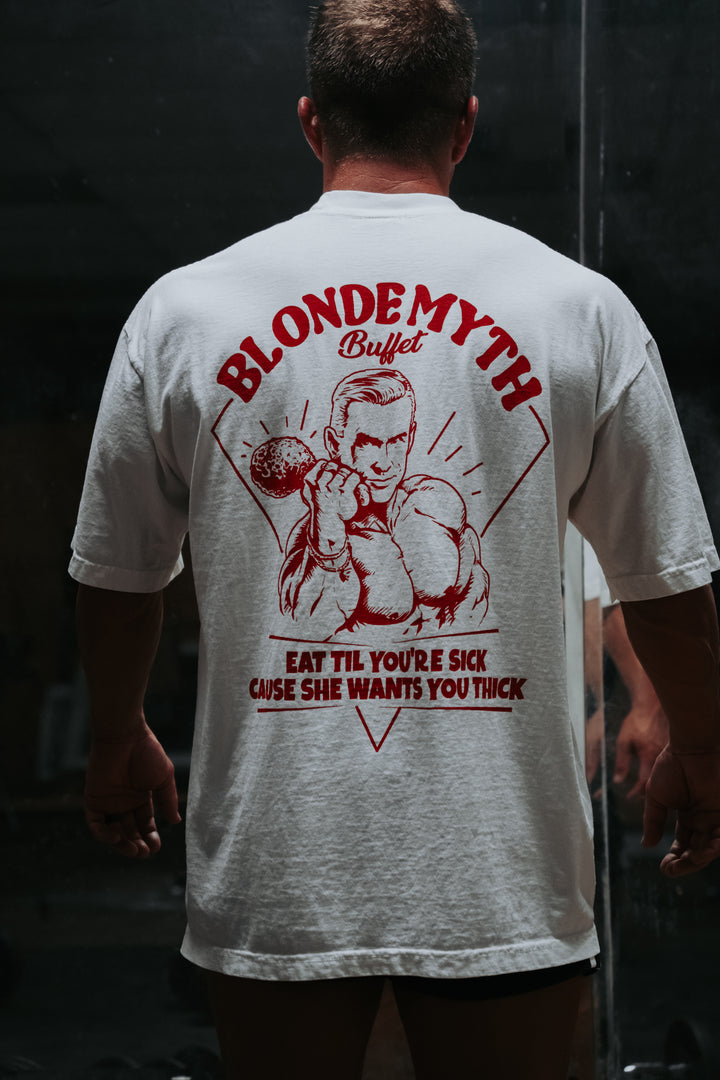 BLONDE MYTH BUFFET OVERSIZED TEE