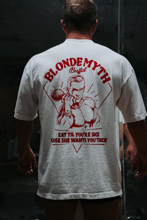 BLONDE MYTH BUFFET OVERSIZED TEE