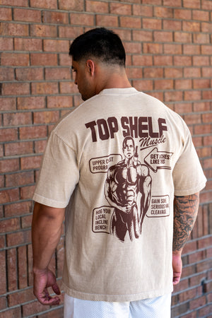 TOP SHELF MUSCLE OVERSIZED TEE