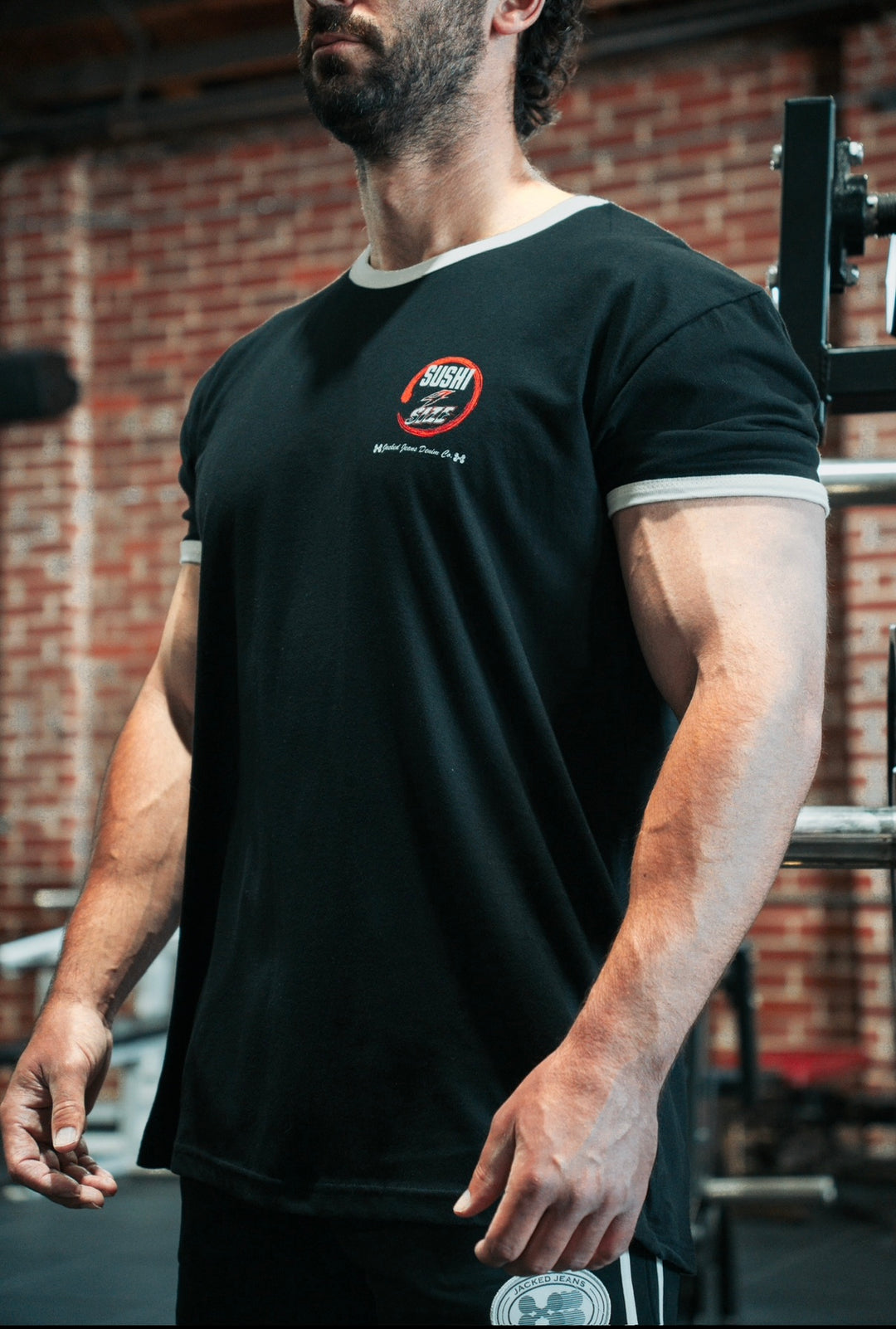 SUSHI 4 SIZE RINGER TEE (ATHLETIC FIT)