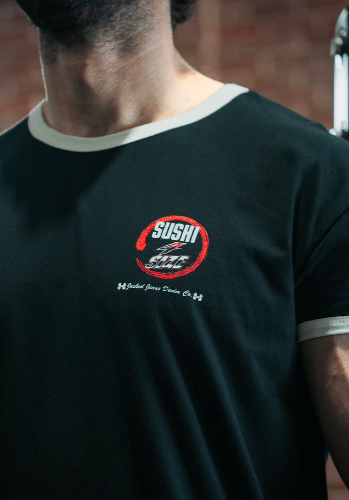 SUSHI 4 SIZE RINGER TEE (ATHLETIC FIT)