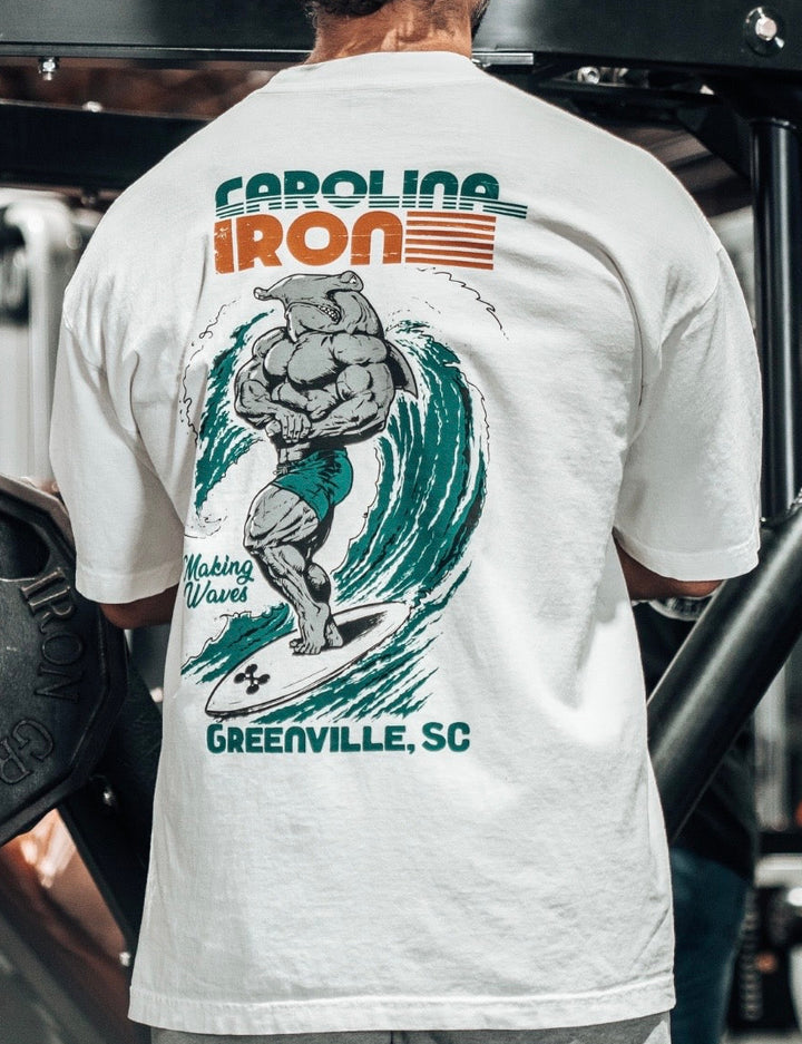 SURFING CAROLINA IRON OVERSIZED TEE