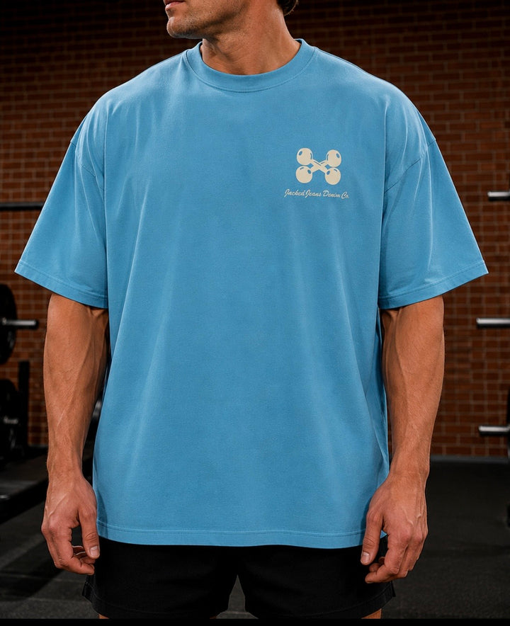 HOOCHIE DADDY TRAINING OVERSIZED TEE (POOL BLUE)