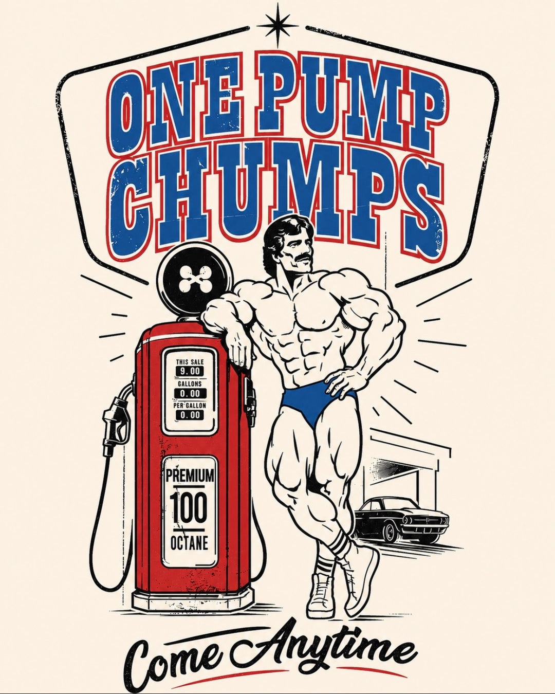 ONE PUMP CHUMPS OVERSIZED TEE