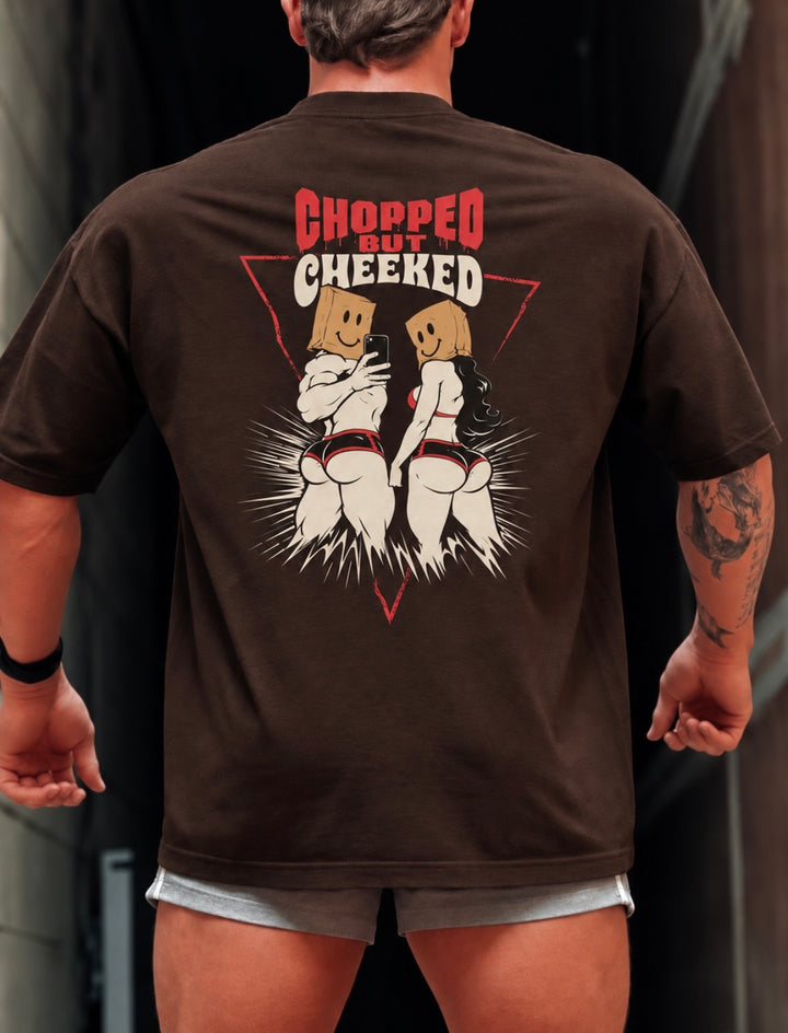 CHOPPED BUT CHEEKED OVERSIZED TEE