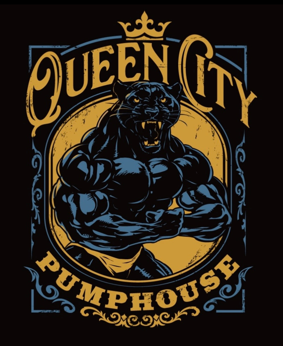 QC PUMPHOUSE (BLACK) OVERSIZED TEE