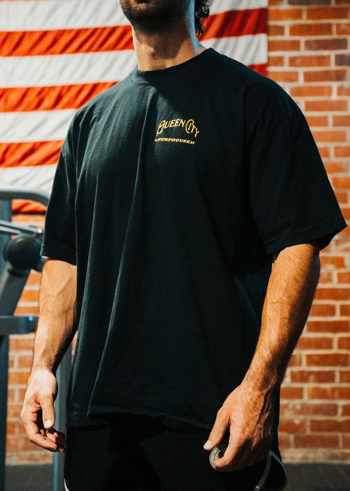 QC PUMPHOUSE (BLACK) OVERSIZED TEE