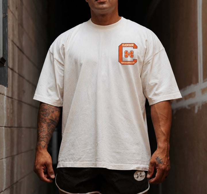 CLEMSON OFF WHITE OVERSIZED TEE