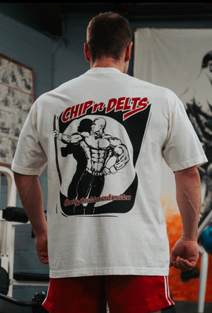 CHIP N DELTS OVERSIZED TEE