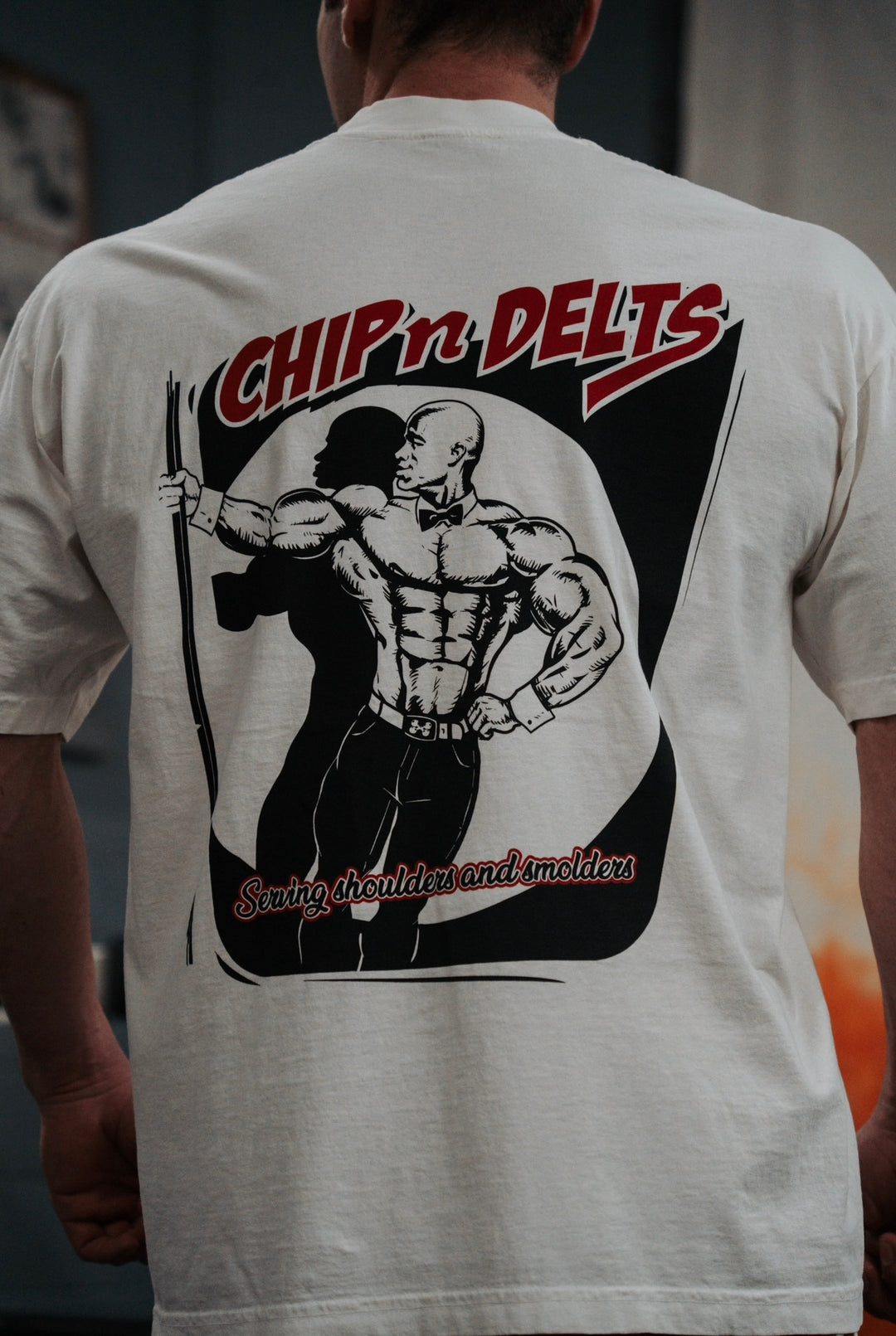 CHIP N DELTS OVERSIZED TEE