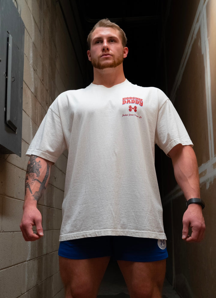 HOOCHIE DADDY TRAINING (OFF WHITE) OVERSIZED TEE