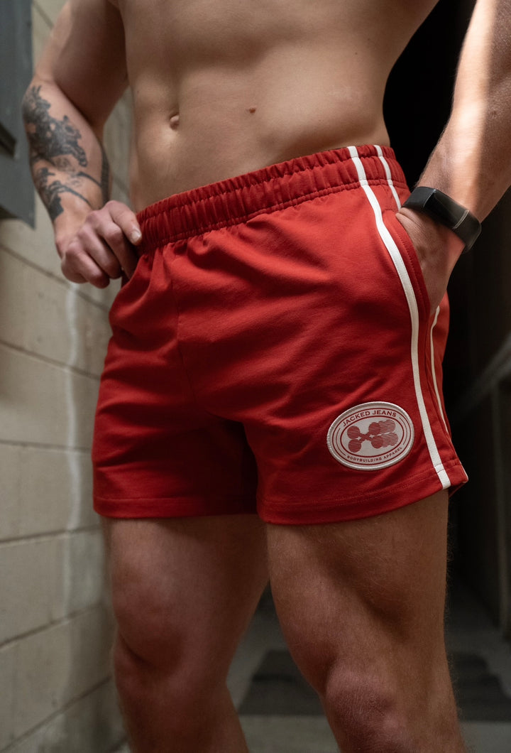 HOOCHIE DADDY 4" VINTAGE RED SHORTS