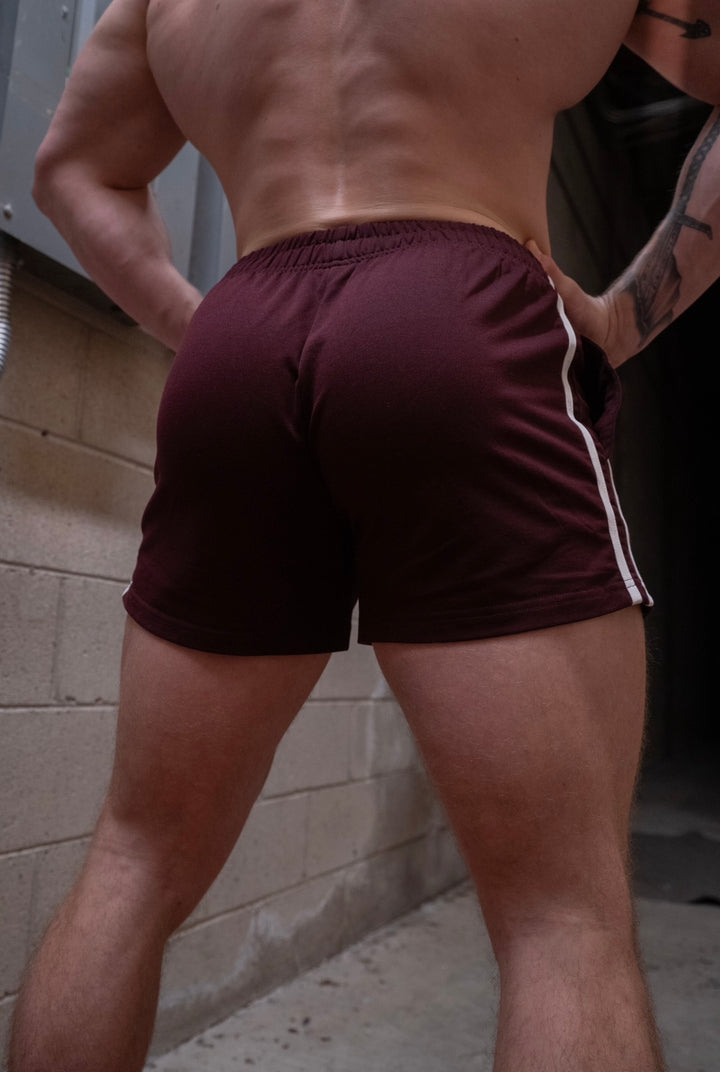 HOOCHIE DADDY 4" WINE SHORTS