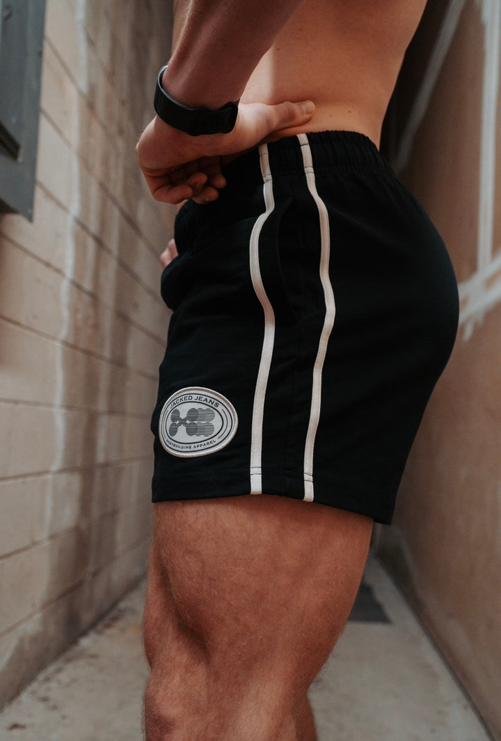 HOOCHIE DADDY 4" BLACK SHORTS