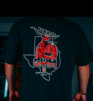 FLEX-IT BLACK OVERSIZED TEE