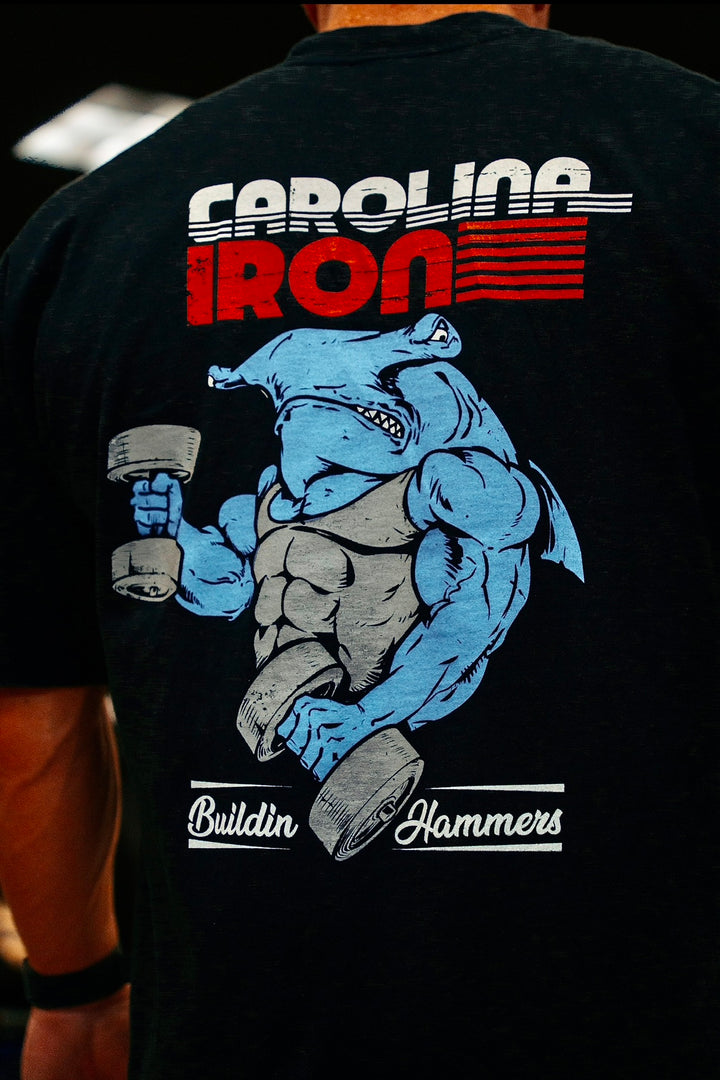 BLACK CAROLINA IRON OVERSIZED TEE