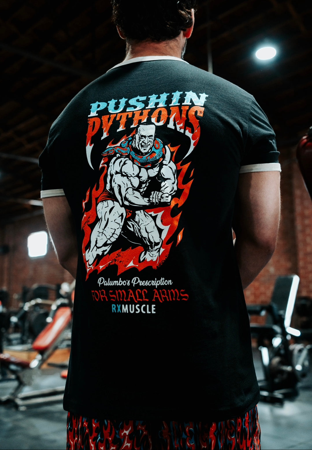 PUSHIN PYTHONS RINGER TEE (ATHLETIC FIT)