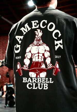OVERSIZED GAMECOCK BARBELL (VINTAGE BLACK)