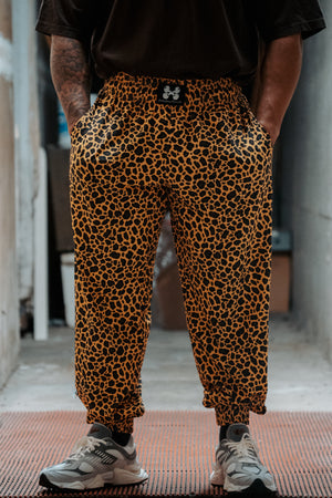 VINTAGE CHUTE PANTS LEOPARD