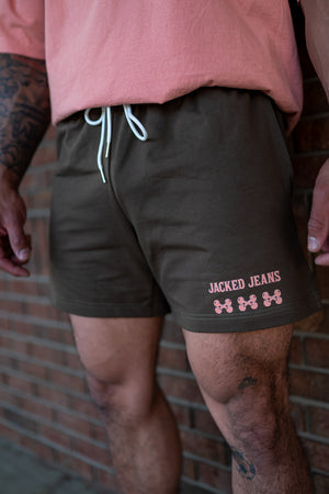 WOOD BROWN COTTON SHORTS