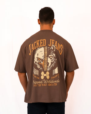 WOLF/EAGLE MOCKNECK TEE